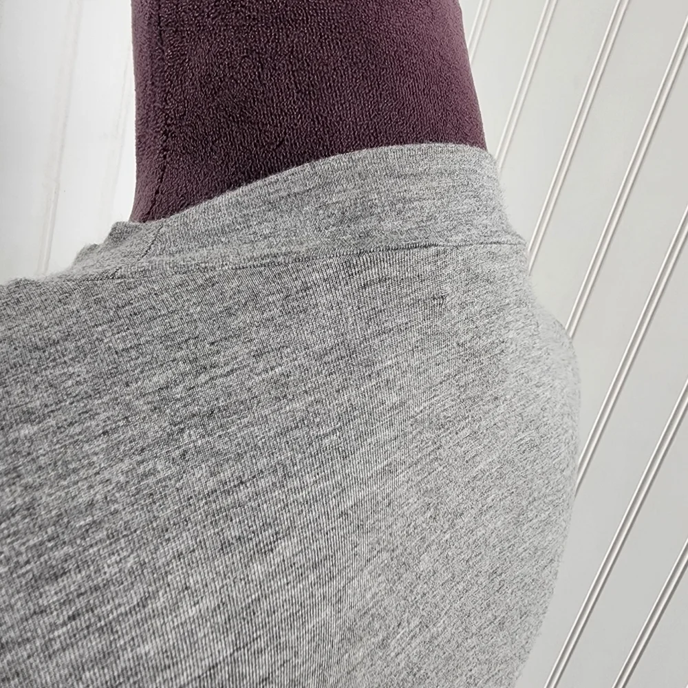 J. CREW Women's Gray Knit Sheath Dress Long Sleeve Women's Stretch Sz S